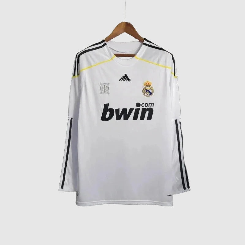 Real Madrid Retro Home Long Sleeve Jersey 2009/10