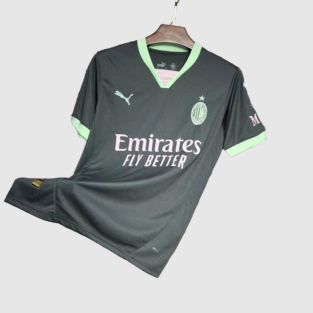 AC Milan Away Jersey 2024/25 - Dark Green And Mint