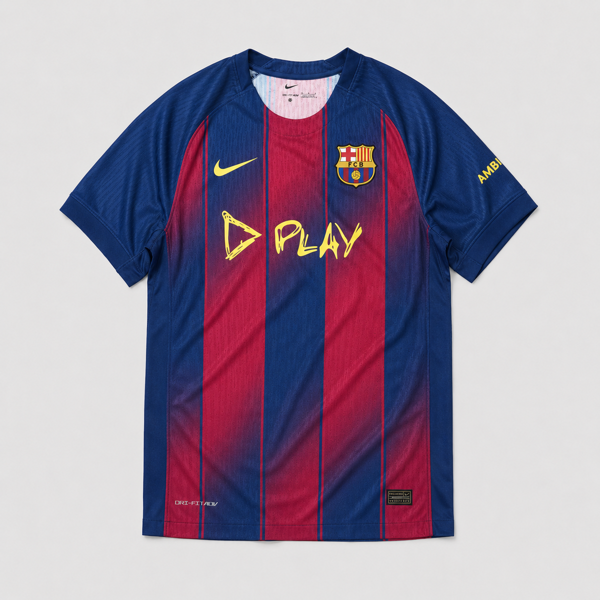 Barcelona Home Jersey 2025/26 Player Version - Yellow Play Script