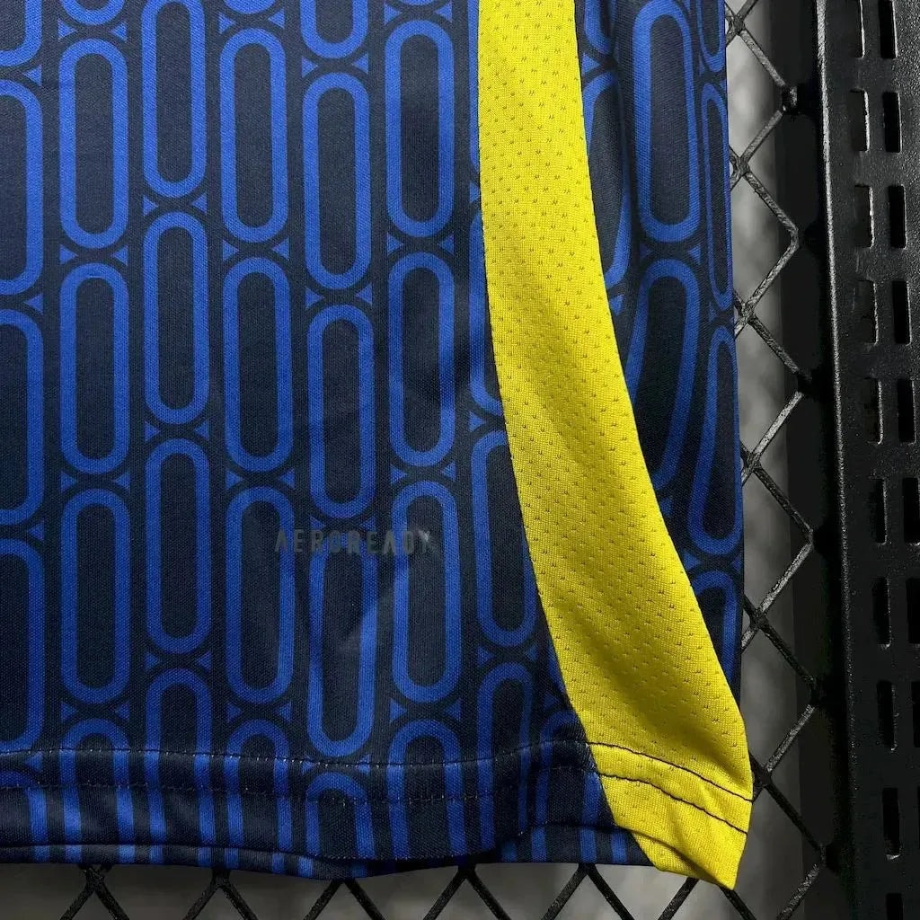 Camisa Al Nassr II 24/25 Torcedor - Azul-Marinho e Amarela - foto 5