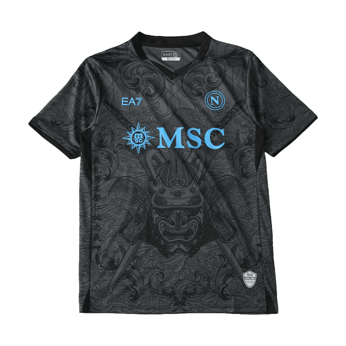 Camisa Napoli II 24/25 Torcedor - Preta Estampa Samurai