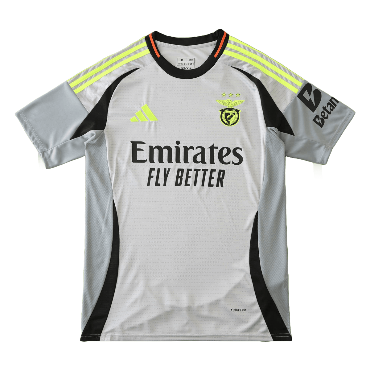 Benfica Away Jersey 2024/25 - Grey And Lime