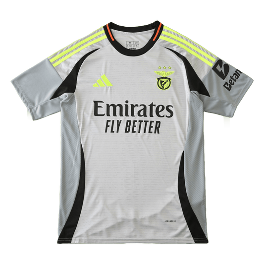 Benfica Away Jersey 2024/25 - Grey And Lime