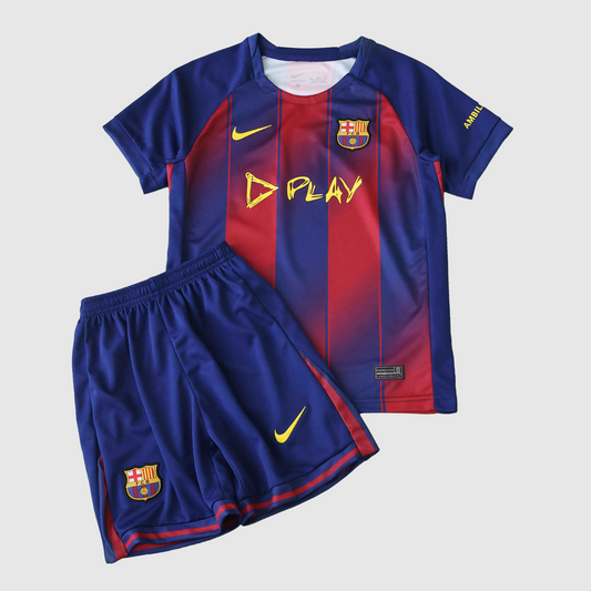 Barcelona Home Kids Kit 2025/26 - Yellow Play Script