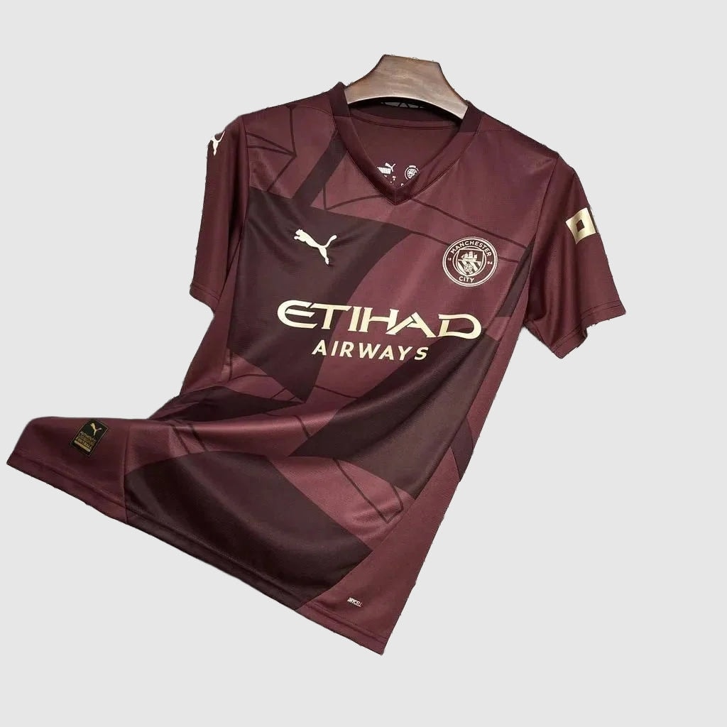 Camisa Manchester City II 24/25 Torcedor - Bordô - foto 3