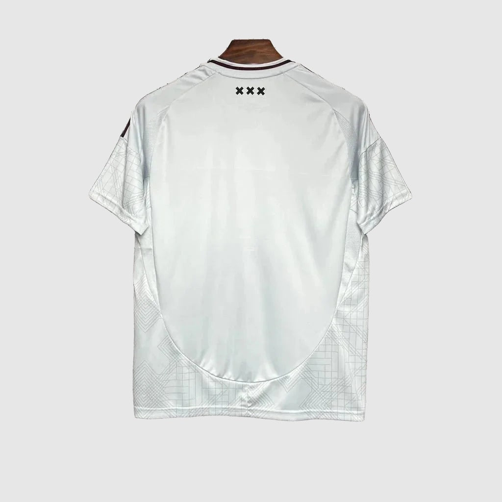 Ajax Away Jersey 2024/25 - White And Maroon - photo 2