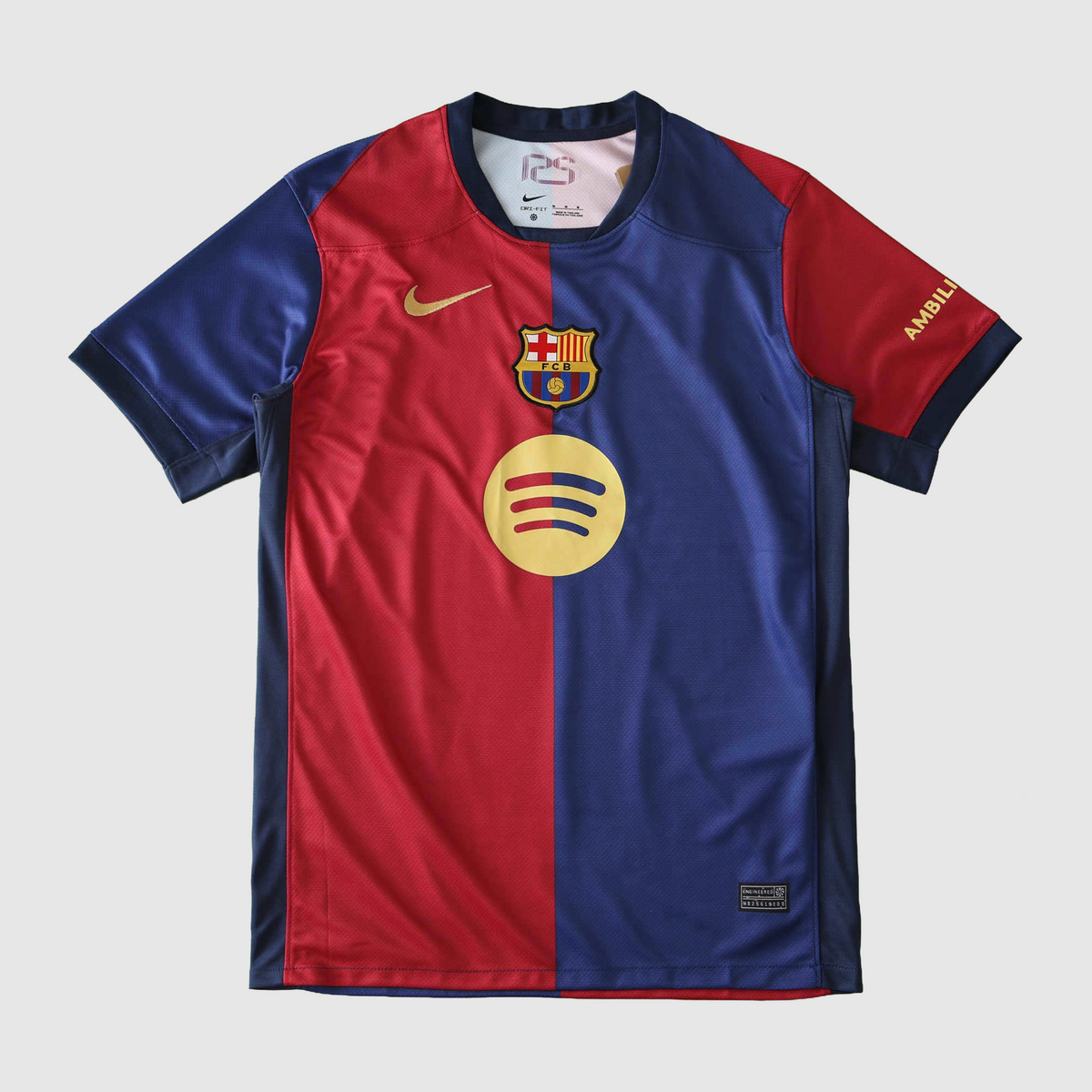 Barcelona Home Jersey 2024/25 - Gold Circle Logo