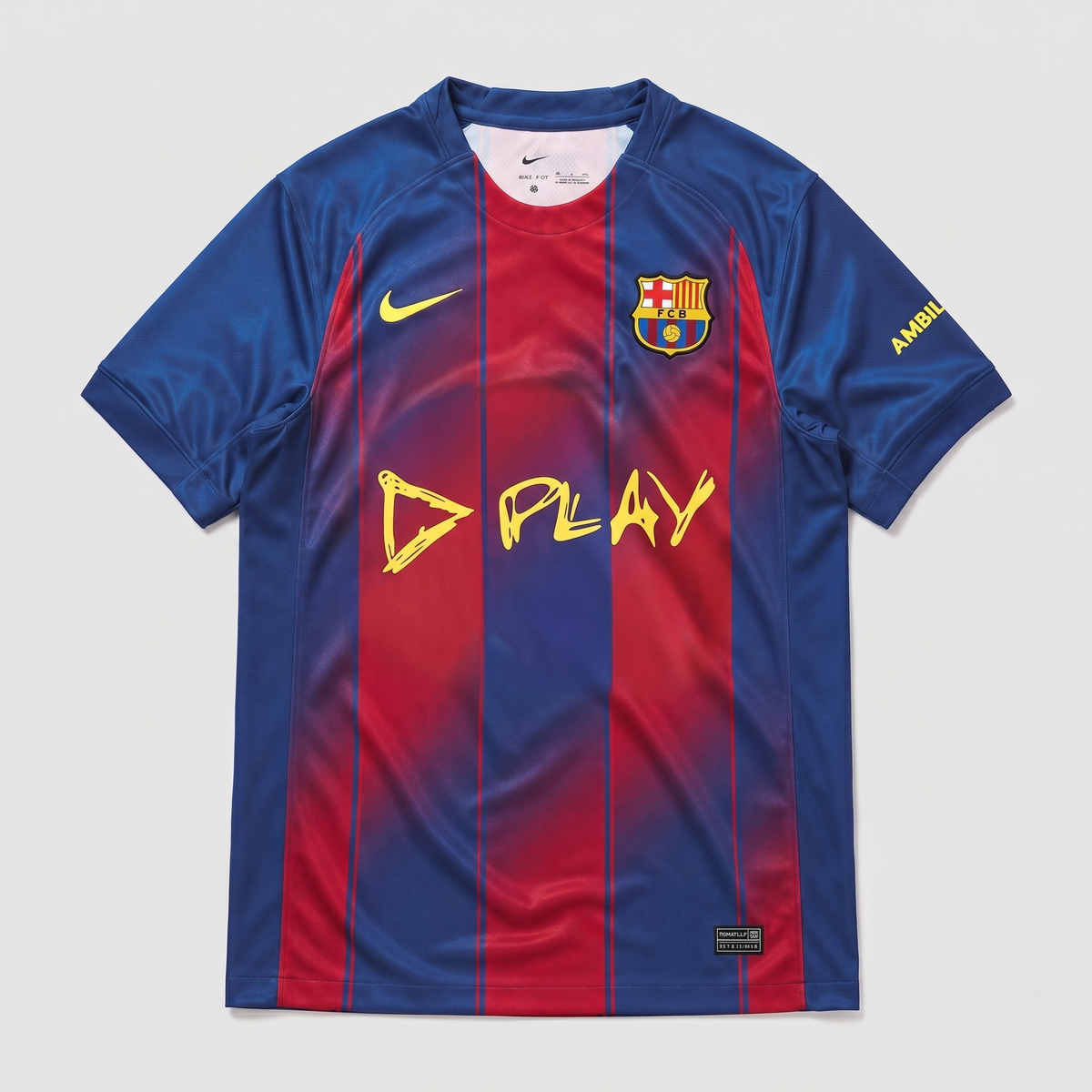 Camisa Barcelona I 25/26 Torcedor - Escrita Amarela Play