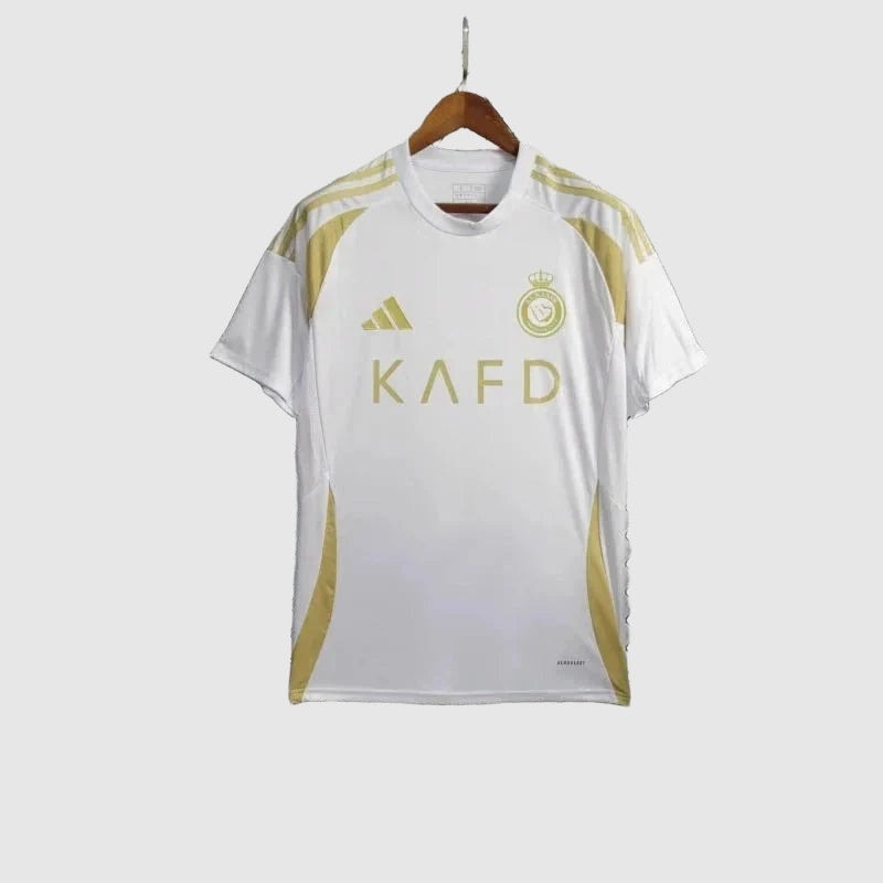 Camisa Al Nassr II 24/25 Torcedor - Branca e Dourada - foto 9
