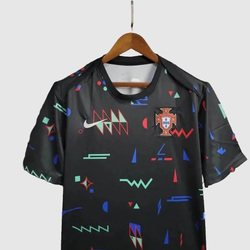 Portugal Training Jersey 2024/25 - Black Geometric Print - photo 2