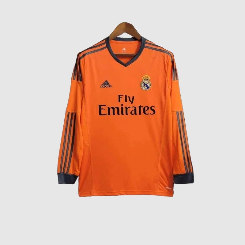 Real Madrid 2 2013/14 Retro Away Long Sleeve Jersey