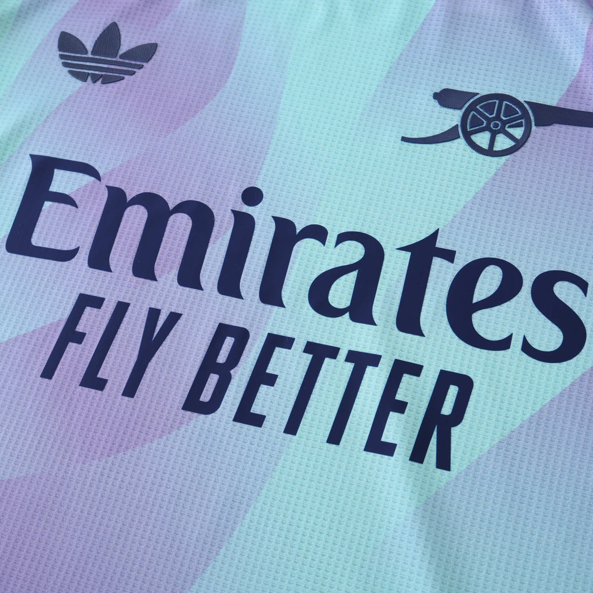 Arsenal Away Kids Kit 2024/25 - Aqua And Purple - photo 5