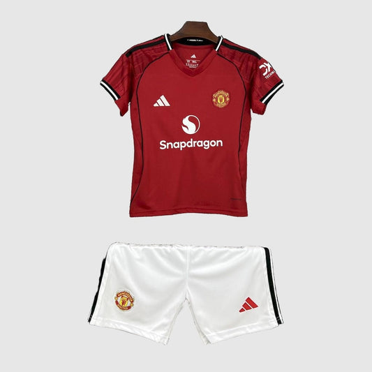 Manchester United Home Kids Kit 2025/26