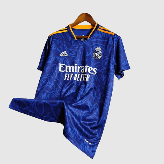 Real Madrid Away Jersey 2021/22 - Blue And Orange