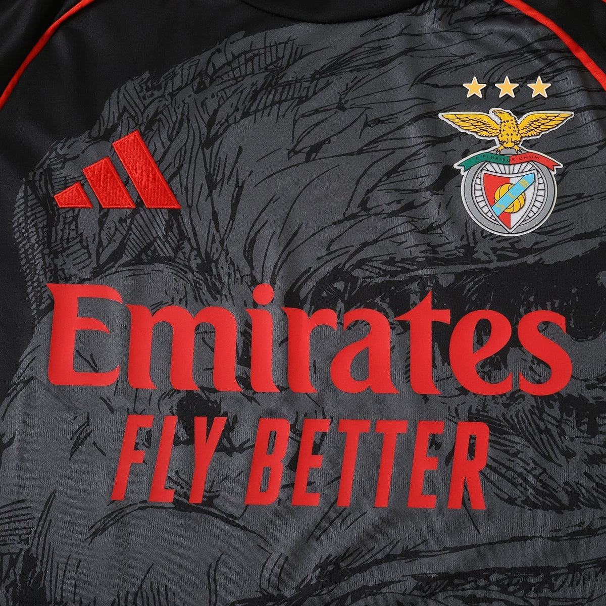 Benfica Special Edition Fan Jersey - Black Eagle Print - photo 3