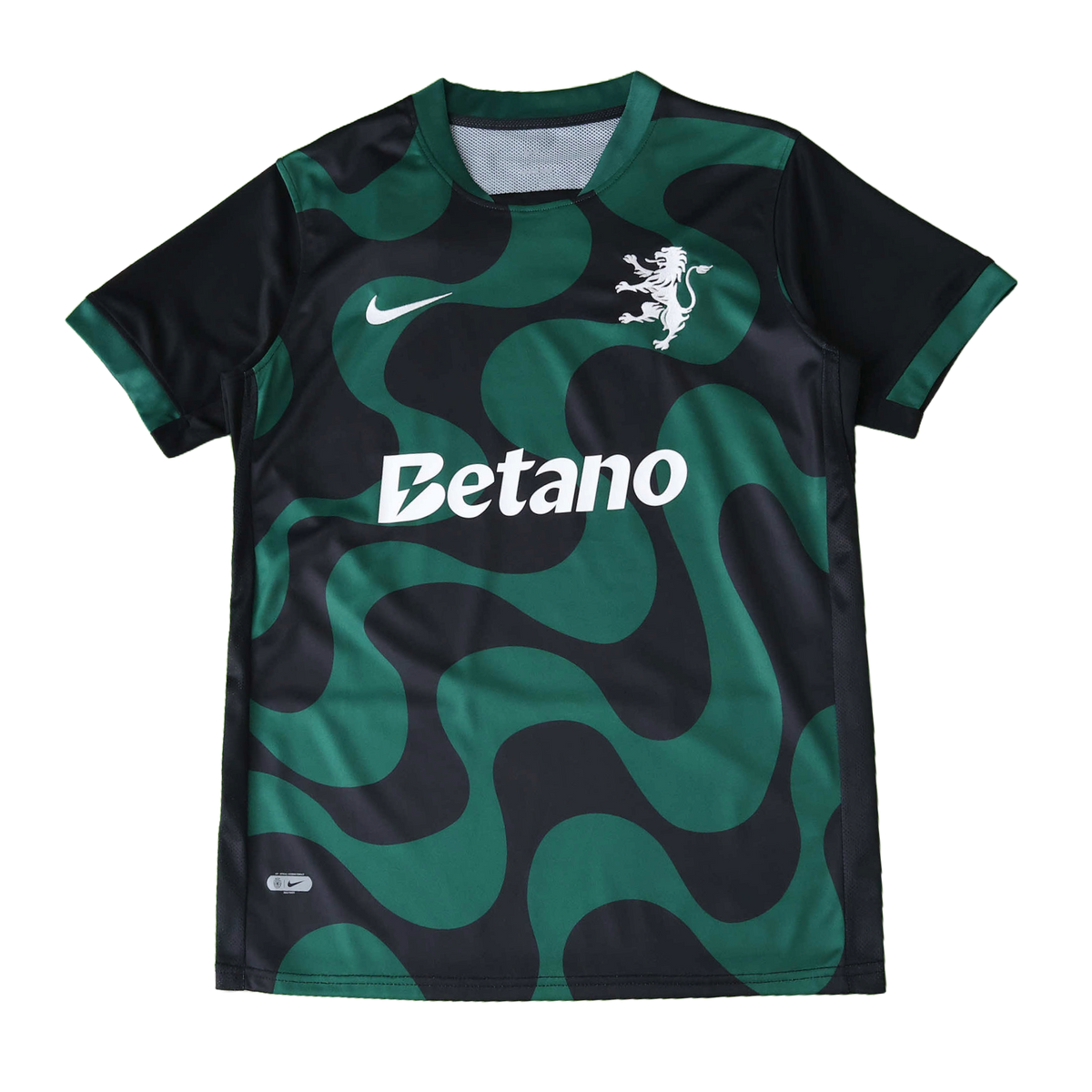 Sporting CP Away Jersey 2025/26 - Black Green Waves