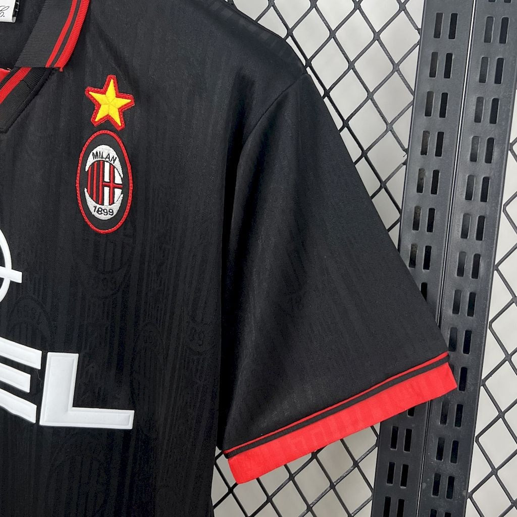AC Milan Retro Away Jersey 1997/98 - Black And Red - photo 5