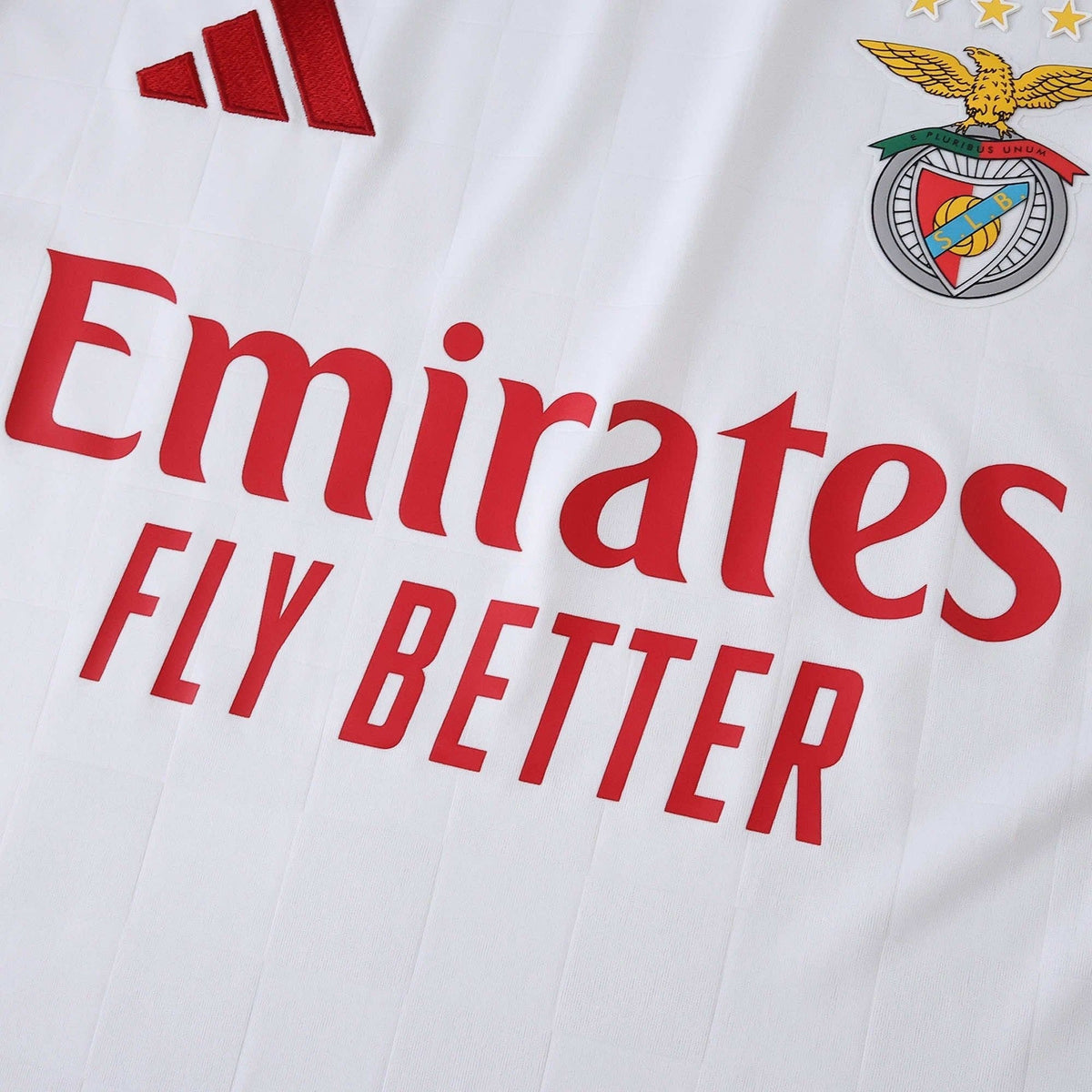 Benfica Away Jersey 2025/26 - White And Red - photo 5