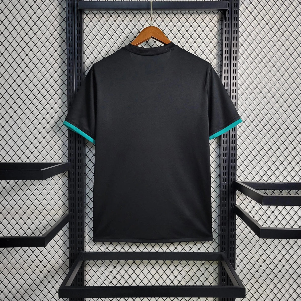 Real Madrid Retro Away Jersey 2017/18 - Black And Teal - photo 5