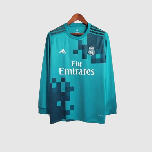 Camisa Retrô Manga Longa Real Madrid 2017/18