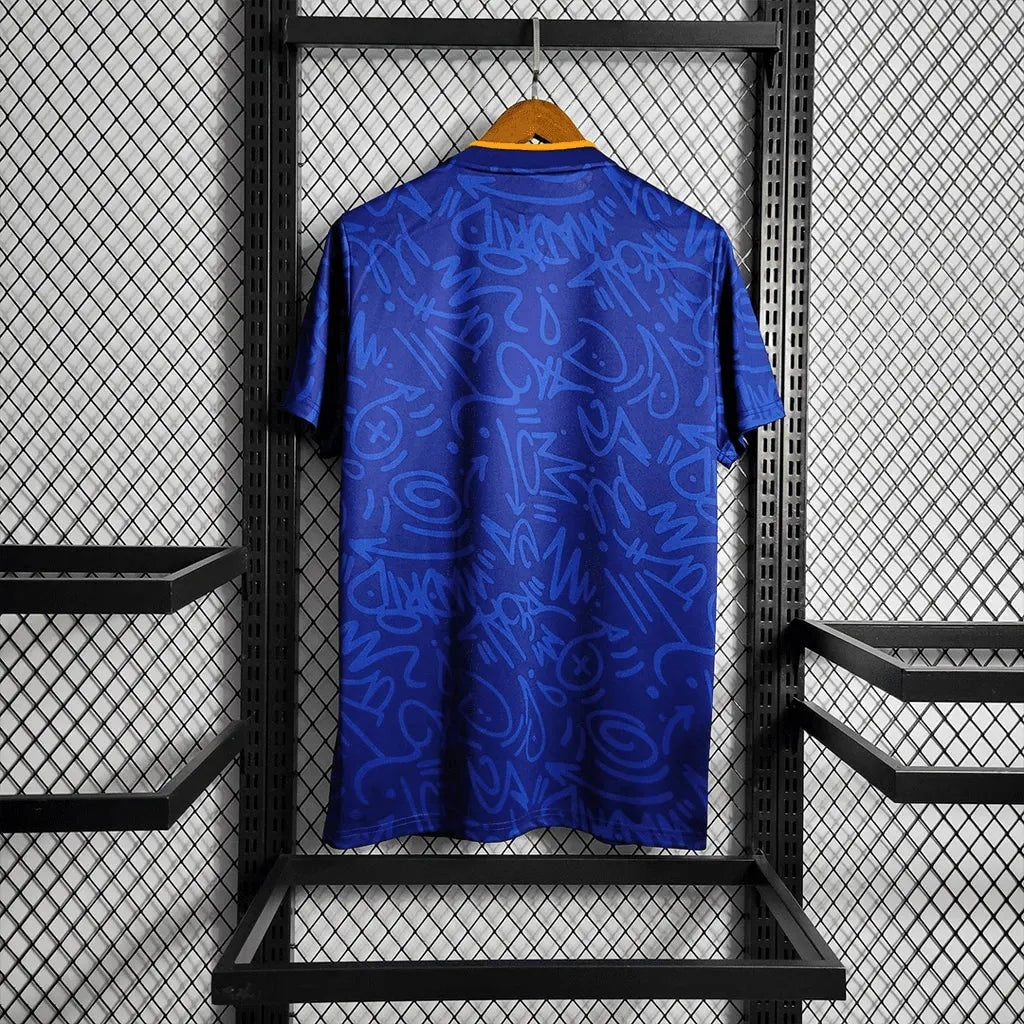 Real Madrid Away Jersey 2021/22 - Blue And Orange - photo 5