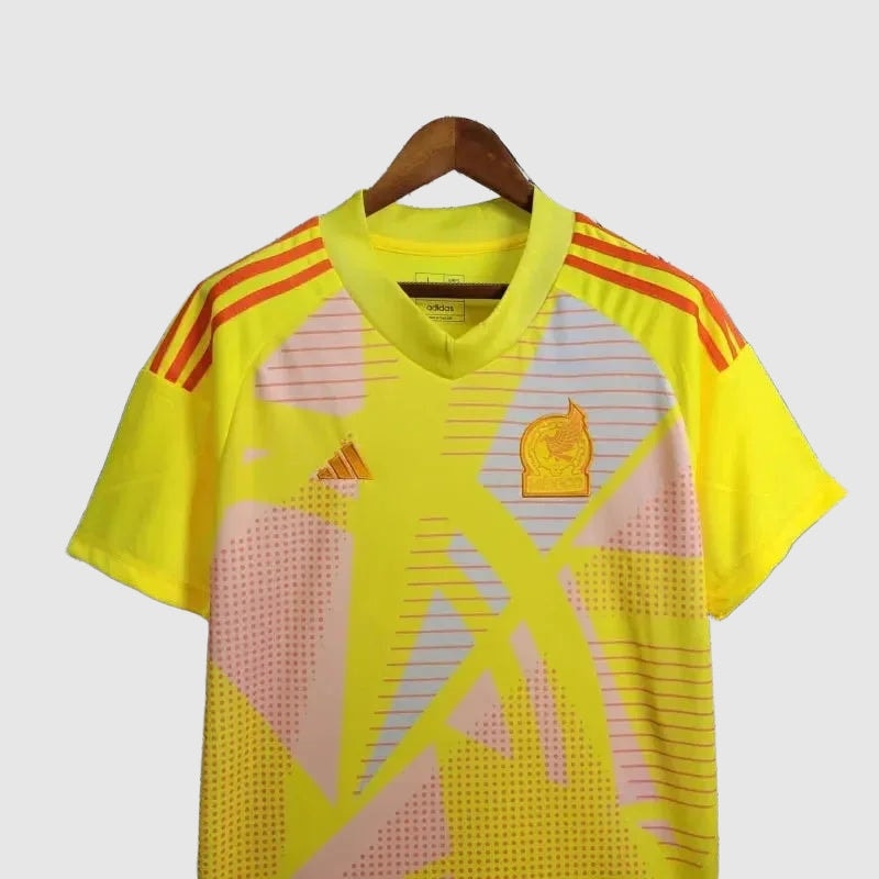 Mexico Goalkeeper Jersey 2024/25 - Yellow And Pink - photo 2