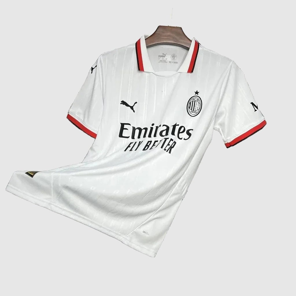 AC Milan Away Jersey 2024/25 - White And Red