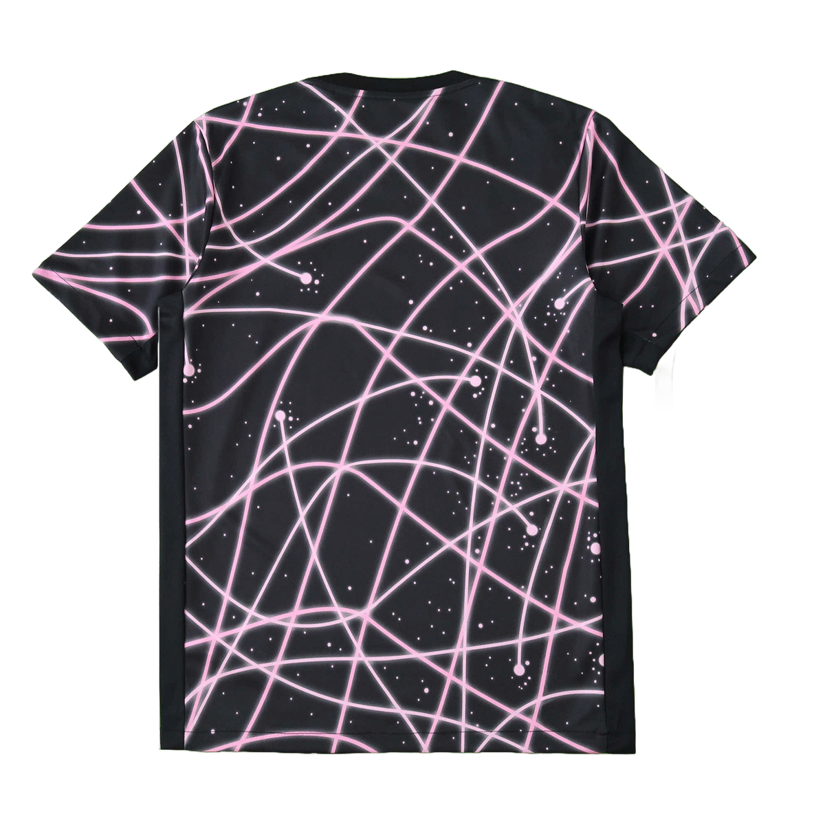 Camisa Pré-Jogo Paris Saint-Germain 25/26 - Preta Linhas Rosa - foto 2