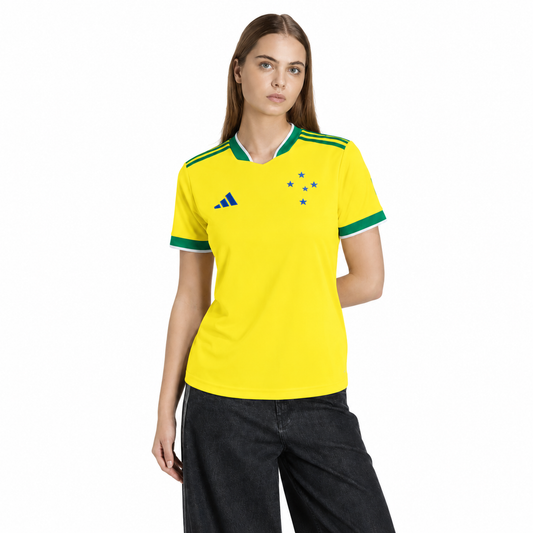 Cruzeiro Third 2026 Women's Jersey - Green and Yellow