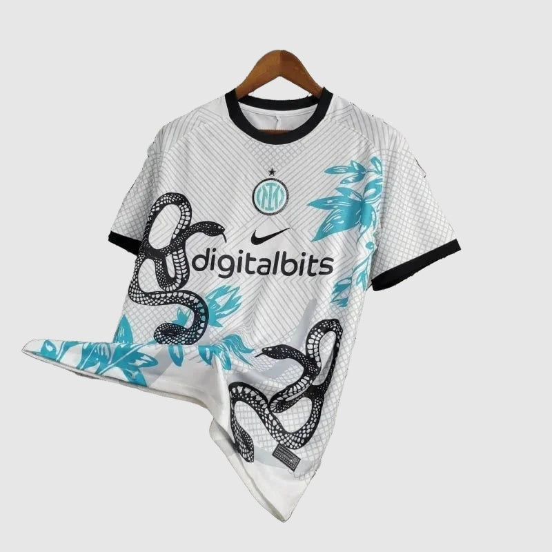 Camisa Inter de Milão Edição Especial - Branca e Azul Cobra