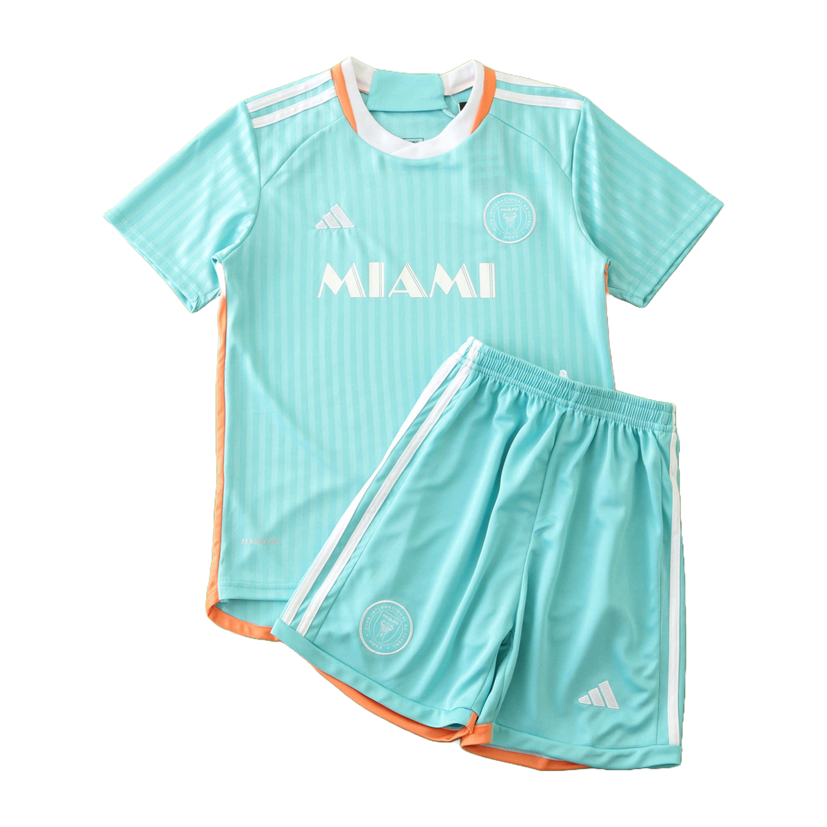 Inter Miami Away Kids Kit 2024/25 - Aqua Blue