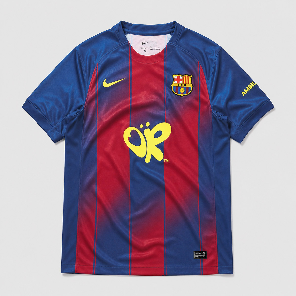 Camisa Barcelona I 25/26 Torcedor - Logo Amarelo Bolha