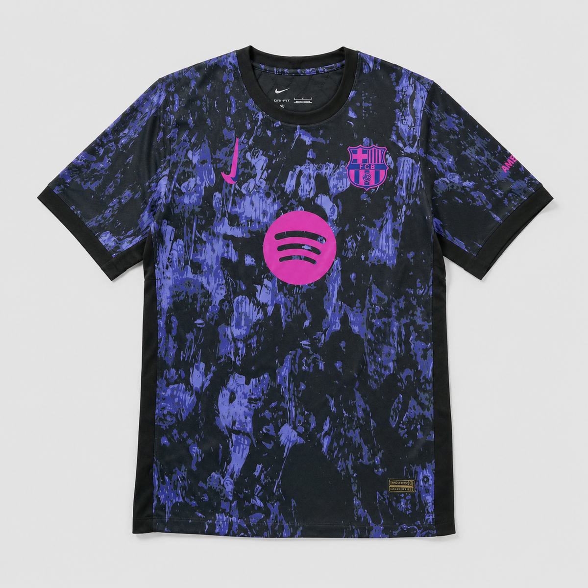 Barcelona Special Edition Fan Jersey - Purple Black Texture