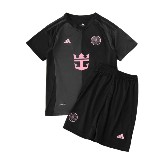 Inter Miami Away Kids Kit 2025/26 - Black And Pink