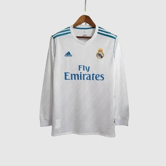 Camisa Retrô Manga Longa Real Madrid I 2017/18