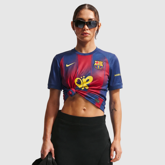 Camisa Barcelona I 25/26 Feminina - Logo Amarelo Bolha - foto 2