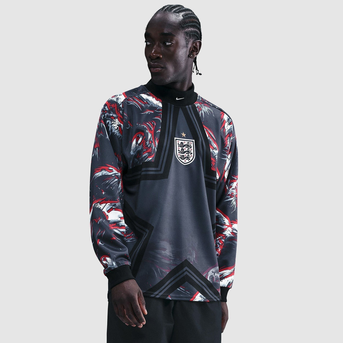 Camisa de Goleiro Manga Longa Inglaterra 26/27 Torcedor - foto 2