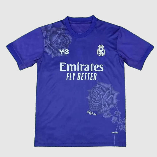 Real Madrid Y3 2024/25 Fourth Fan Jersey - Purple Rose Print