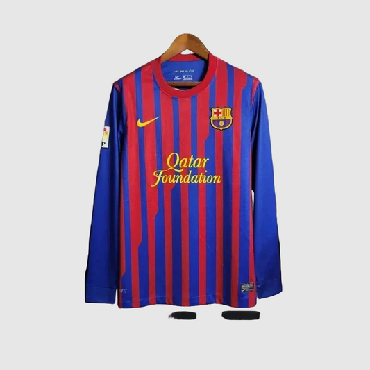 Camisa Retrô Manga Longa Barcelona I 2011/12