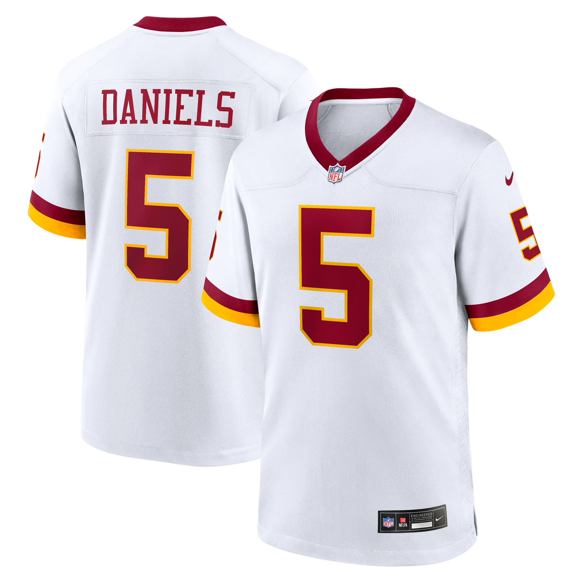Washington Commanders Jayden Daniels Alternate Game Jersey Black - photo 17