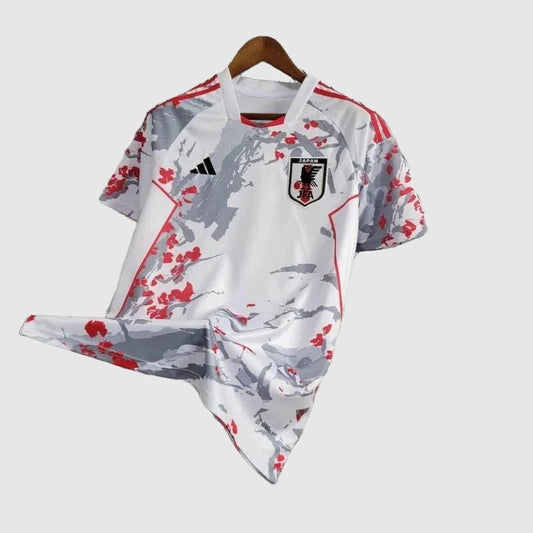 Camisa Japão Edição Especial Torcedor - Branca Flores Vermelhas