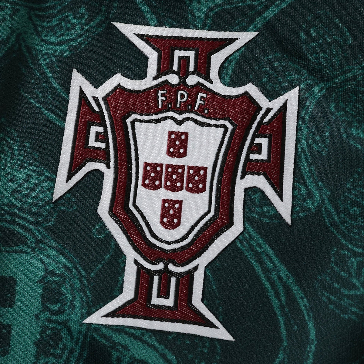 Portugal Special Edition Fan Jersey - Green And Burgundy - photo 3