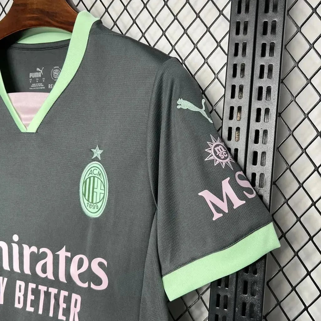 AC Milan Away Jersey 2024/25 - Dark Green And Mint - photo 3