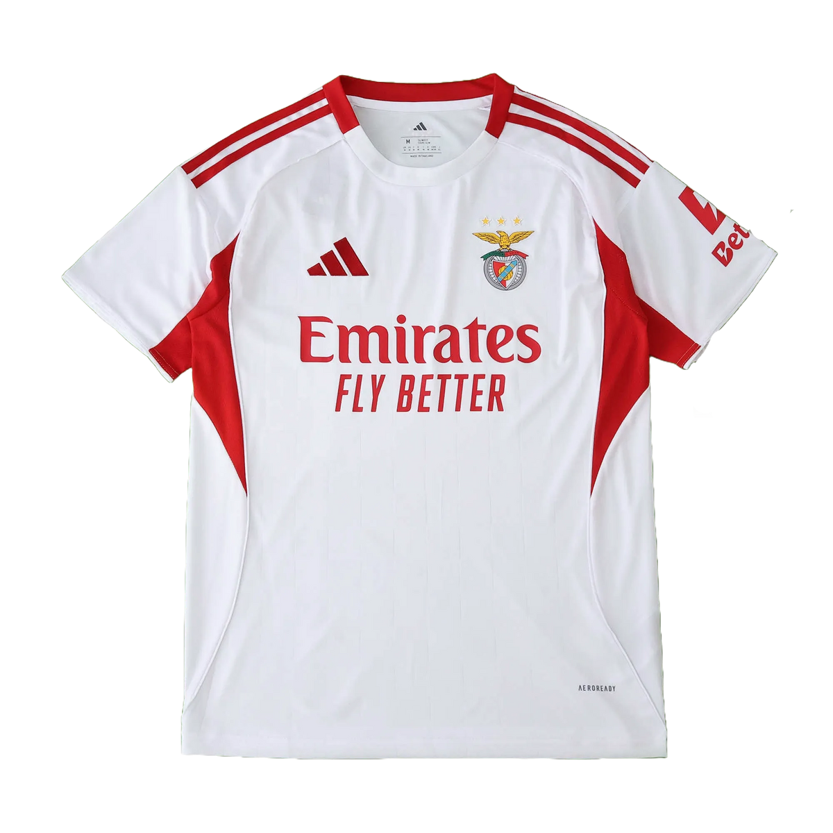 Benfica Away Jersey 2025/26 - White And Red