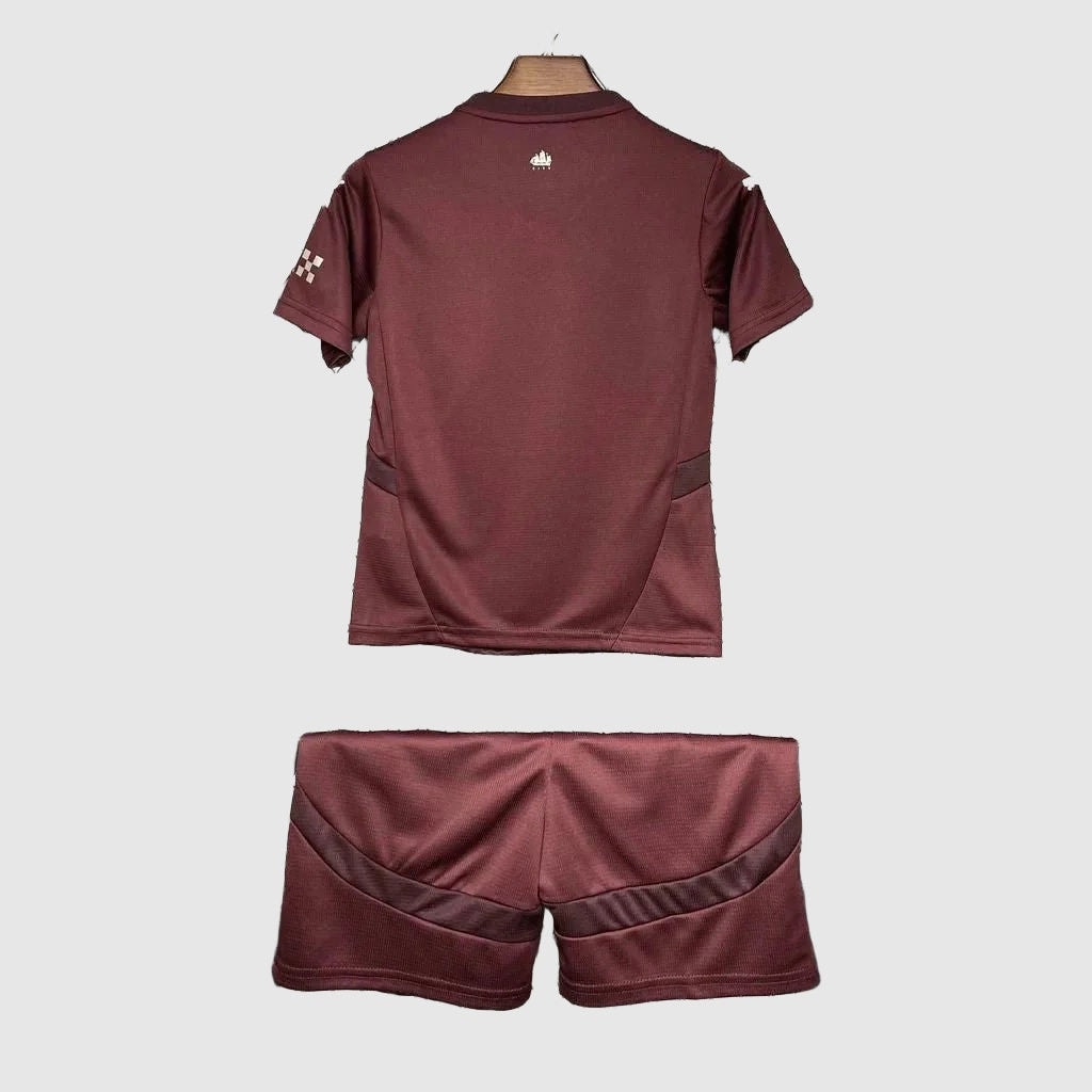 Manchester City Away Kids Kit 2024/25 - Maroon - photo 4