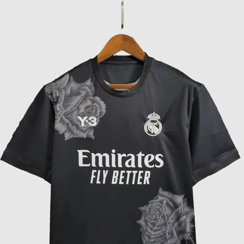 Real Madrid Y3 2024/25 Fourth Fan Jersey - Black Rose Print - photo 9