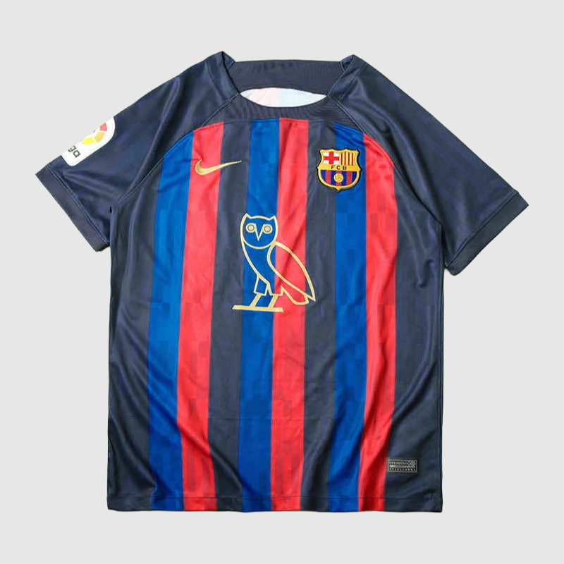 Barcelona Home Jersey 2023/24 - Gold Owl Logo
