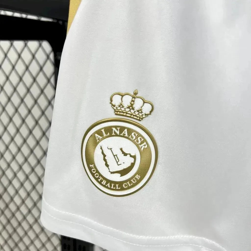 Kit Infantil Al Nassr II 24/25 - Branca e Dourada - foto 5