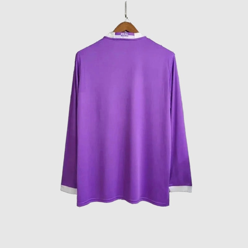 Real Madrid Retro Away Long Sleeve Jersey 2017/18 - Purple - photo 2