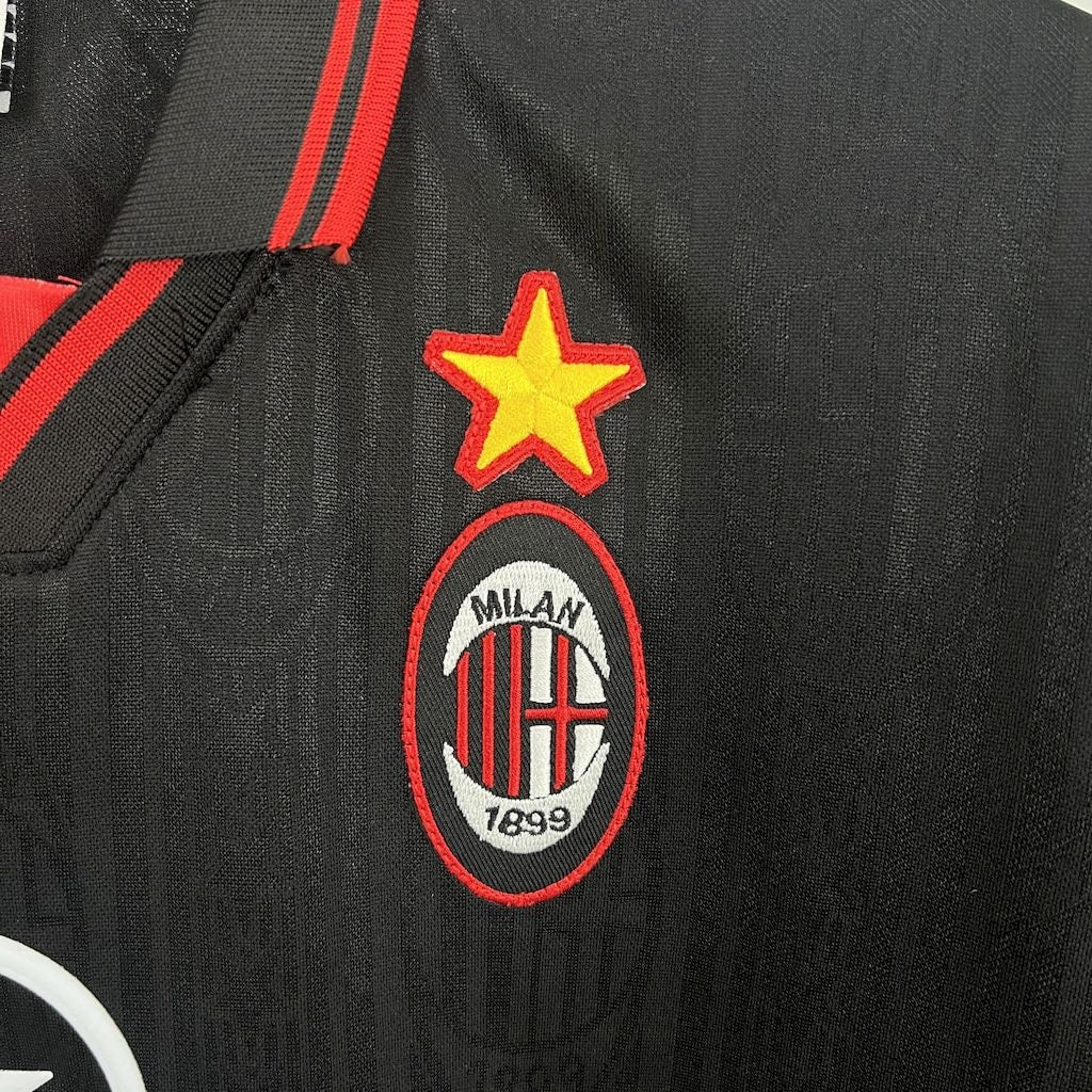 AC Milan Retro Away Jersey 1997/98 - Black And Red - photo 3